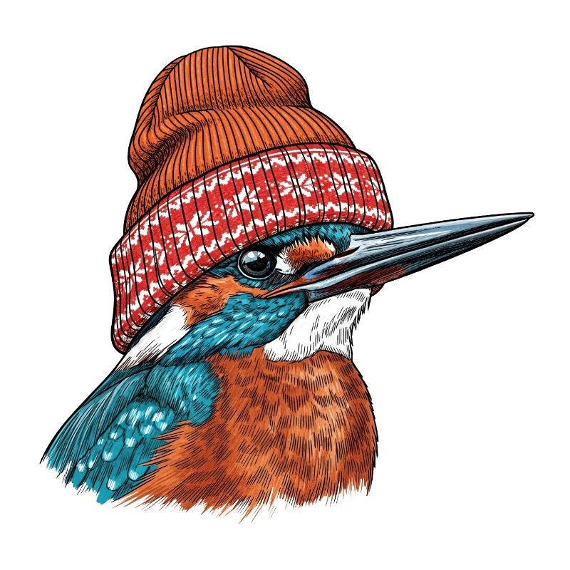 Eisvögel-Cozy Beanie