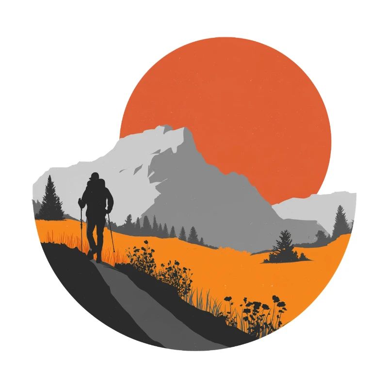 Mountain hike, hiker gift idea