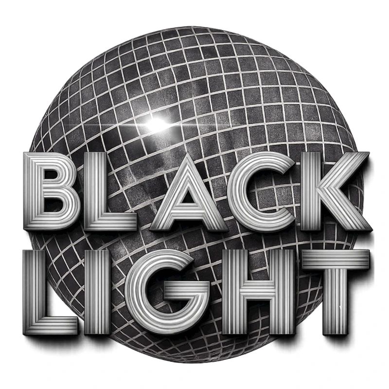 Schwarzes Licht Retro-Disco