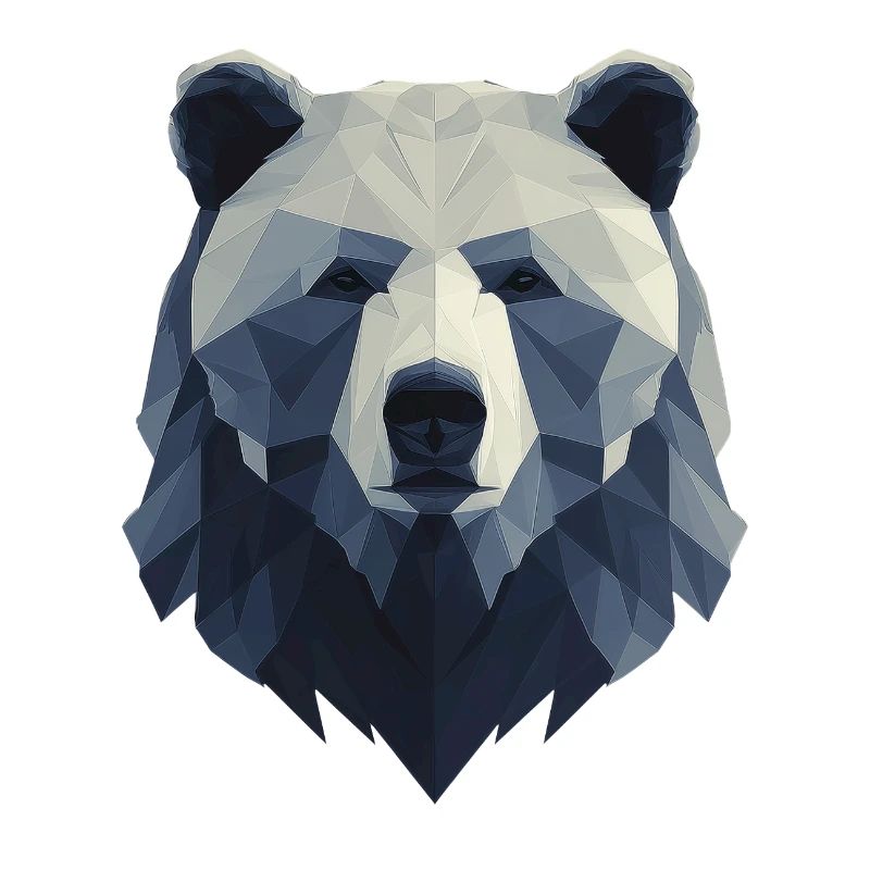 Bear Head, Strong Bear Design, Power Symbol