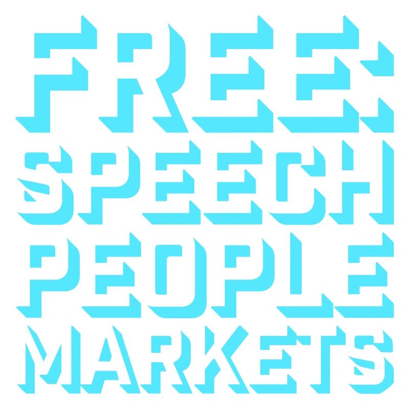 Marché de la liberté d’expression Peuple Libertarian Freedom Logo