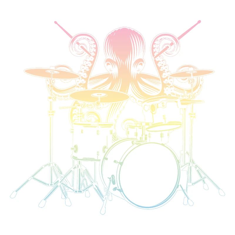 Drums Drummer Squid