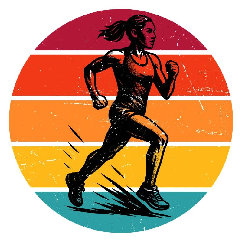 Illustration de course pour la course