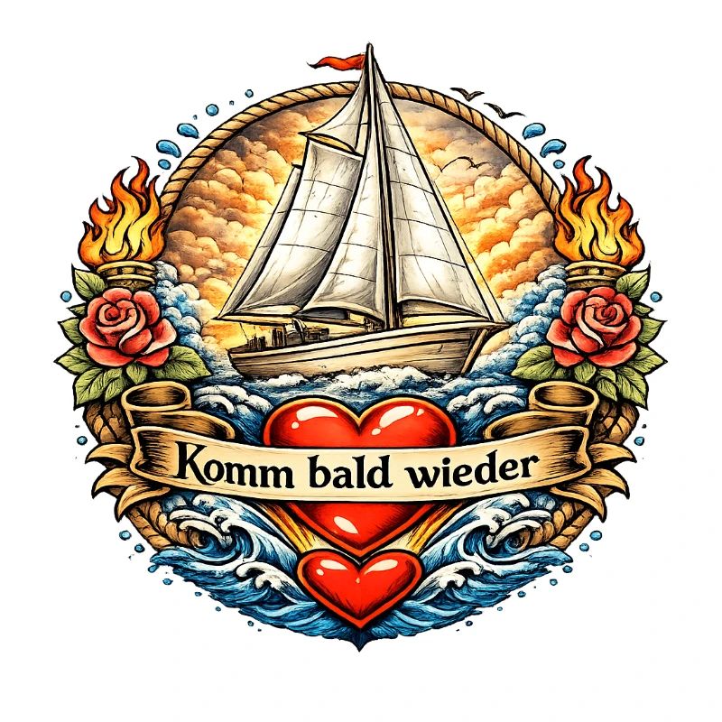 Come Back Soon Sail Tattoo