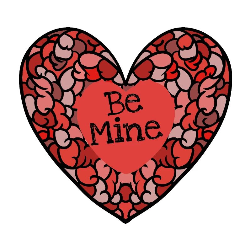 Mosaïque complexe de cœur Sois À Moi