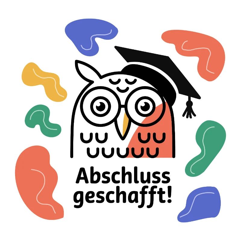 Abschluss-Eule Abstract Organic