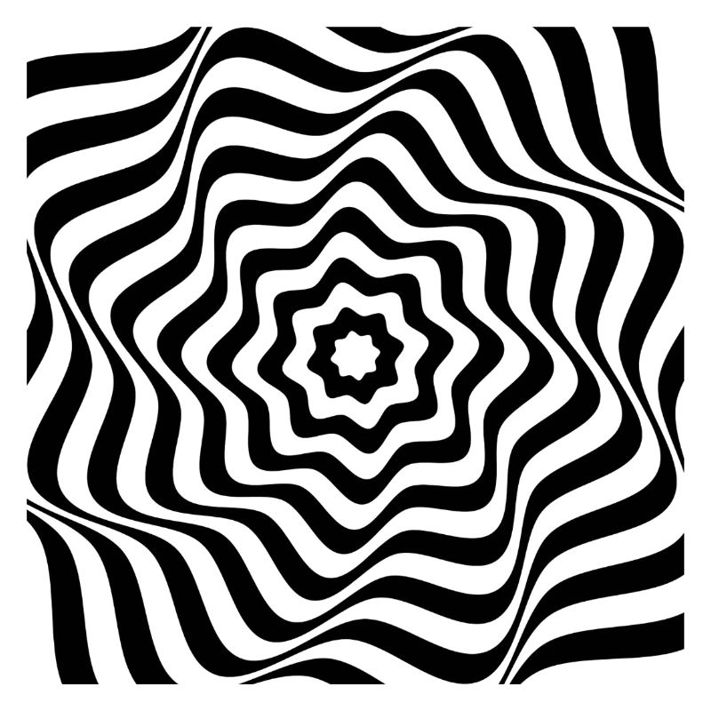 Hypnotic Black Spiral Pattern