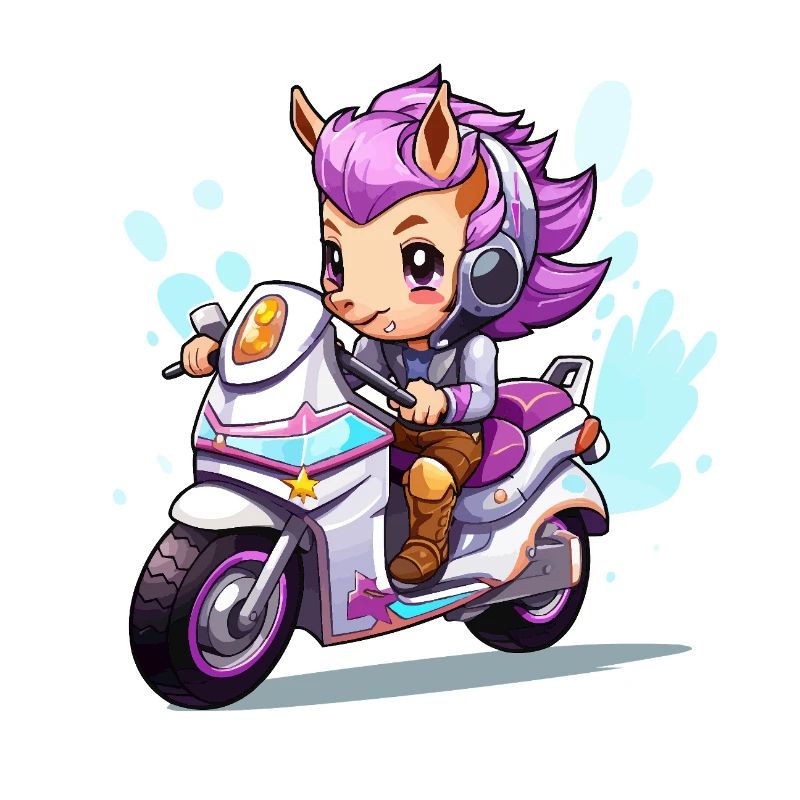 Chibi Motorcycle Heroine