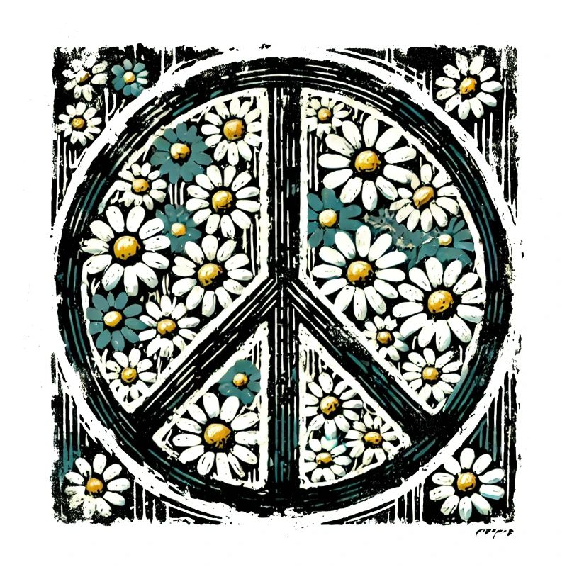 Daisy Peace Blumenemblem