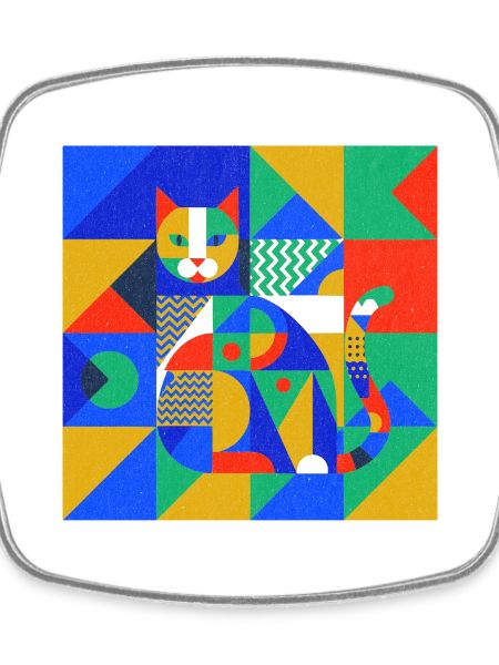 Geometric Cat Mosaic