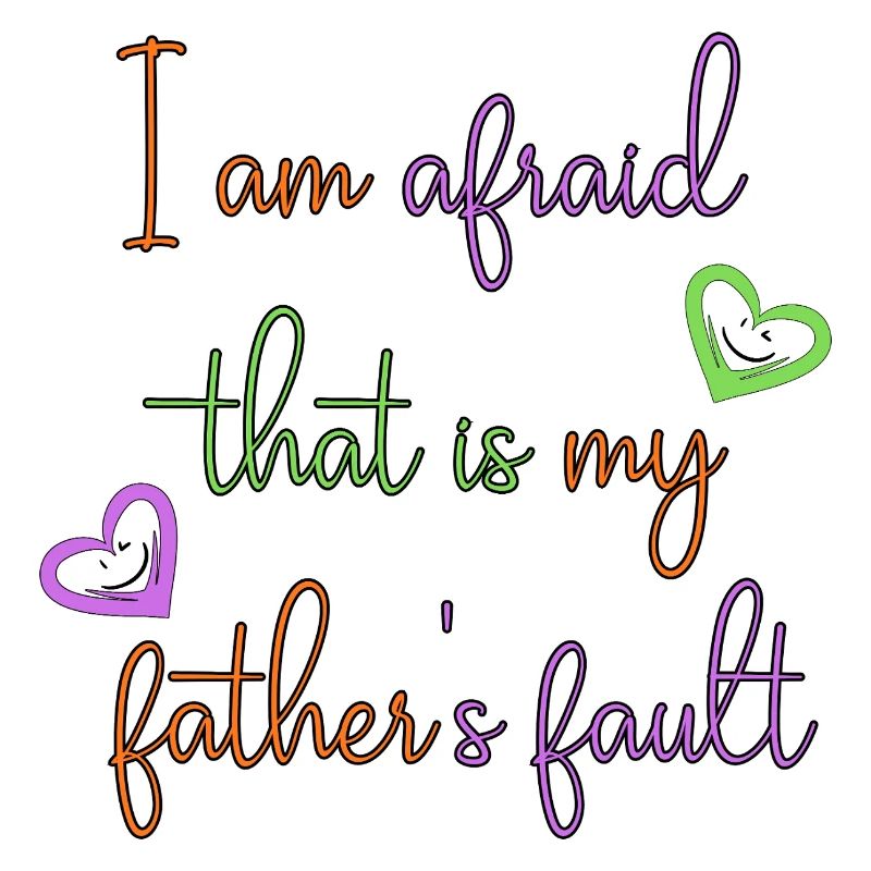 Angst vor Vaters Schuld – Bunte Handlettering