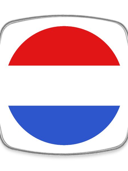 Round Luxembourg flag
