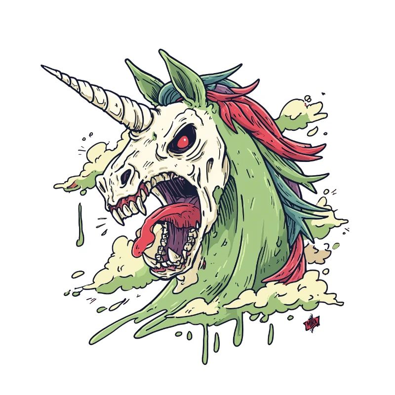 Unicorn Skull Chaos
