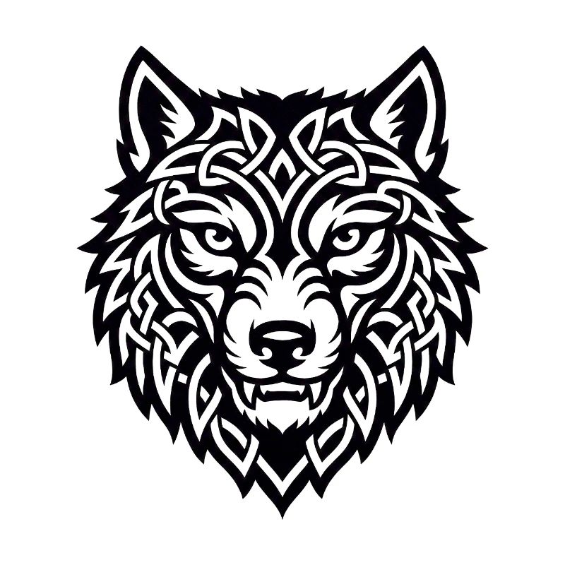 Viking Wolf Ulfr Norse Warrior Design