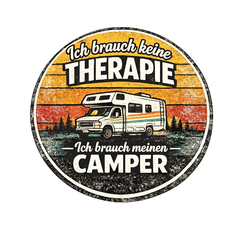 Therapy? No, My Camper – Retro Sticker