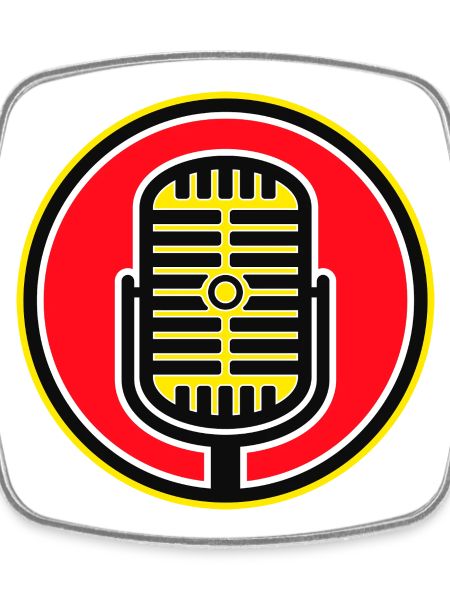 Retro Microphone Badge