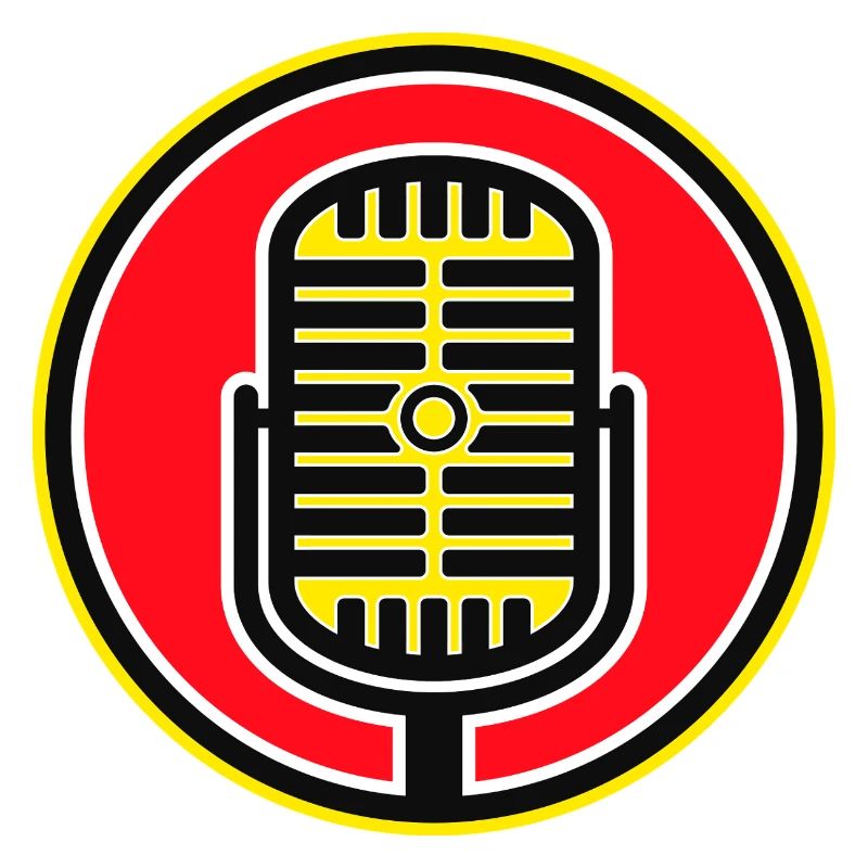 Retro-Mikrofonabzeichen