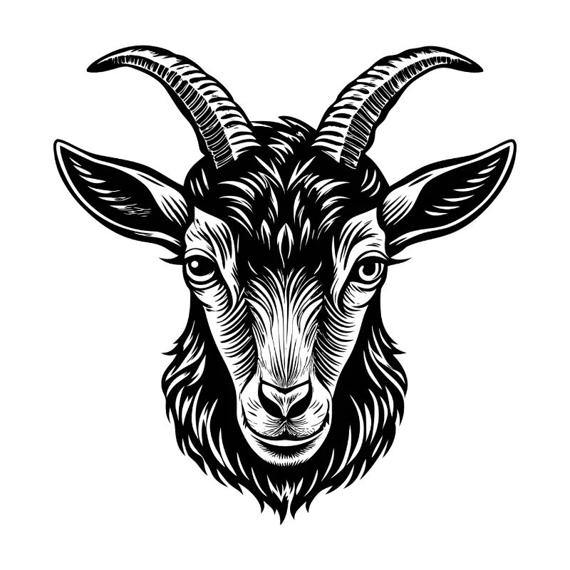 Lamancha goat head