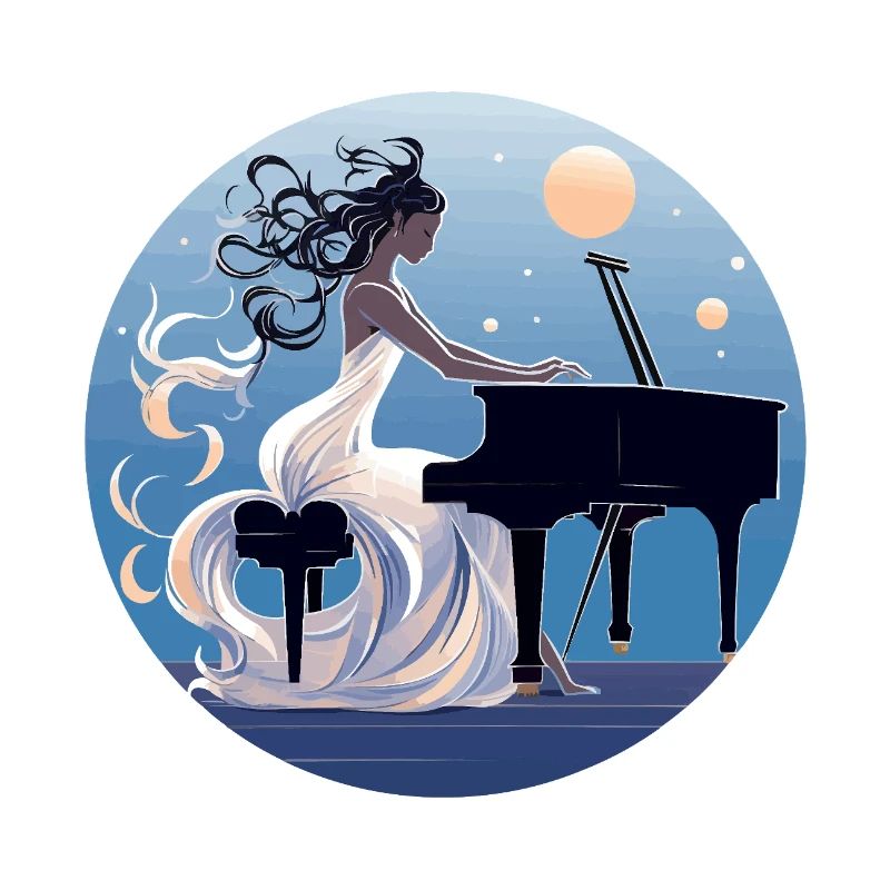Moonlit Night at the Piano Diva