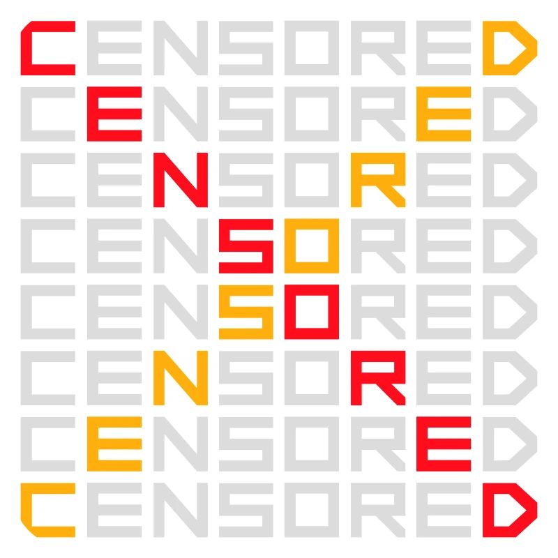 Déclaration drôle censurée Logo de la liberté