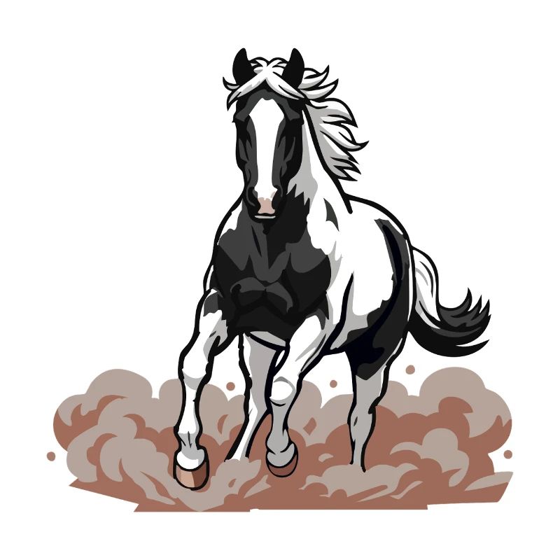 Horse Pie Gallop Face Dust Equestrian