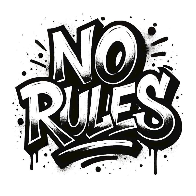 No Rules Graffiti Design