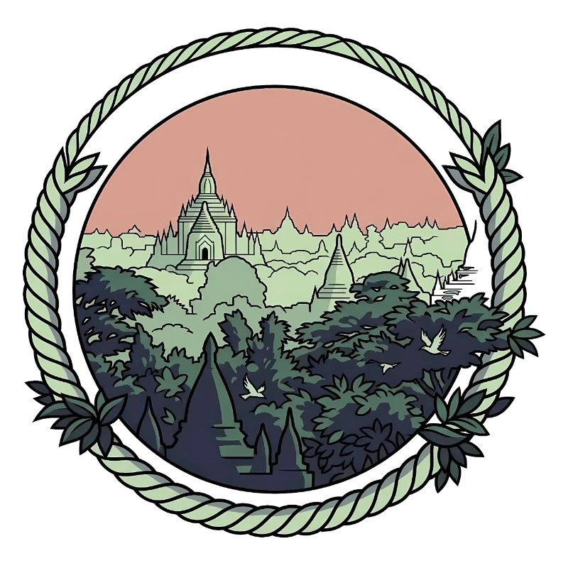 Pagoda Comic Style