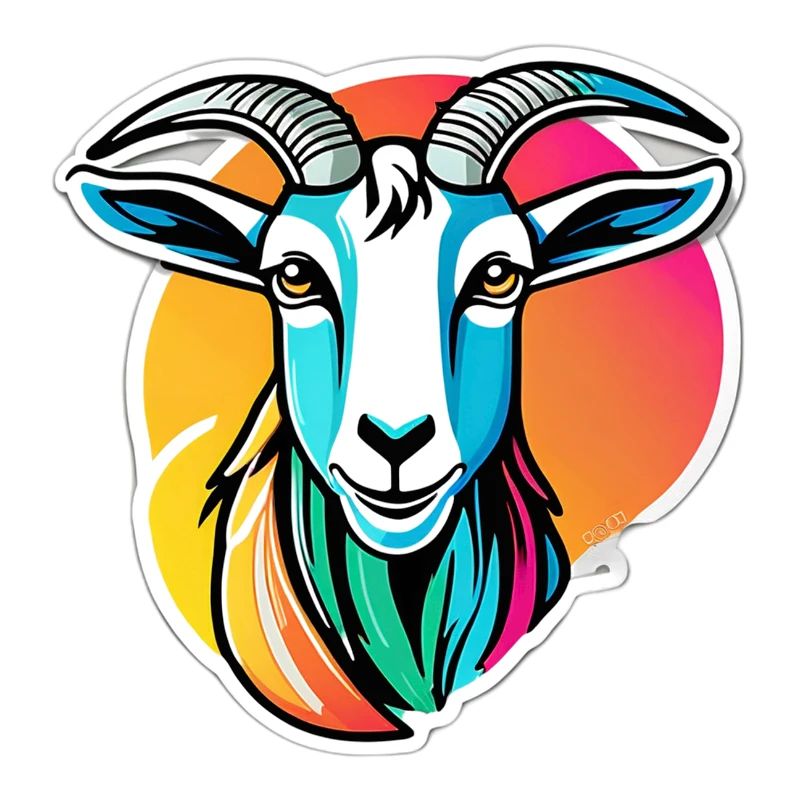 Bunte Regenbogenziege