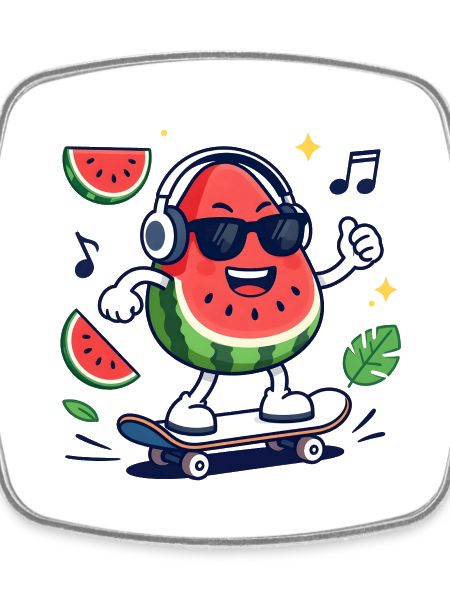 Rhythmic Watermelon in Skateboarding