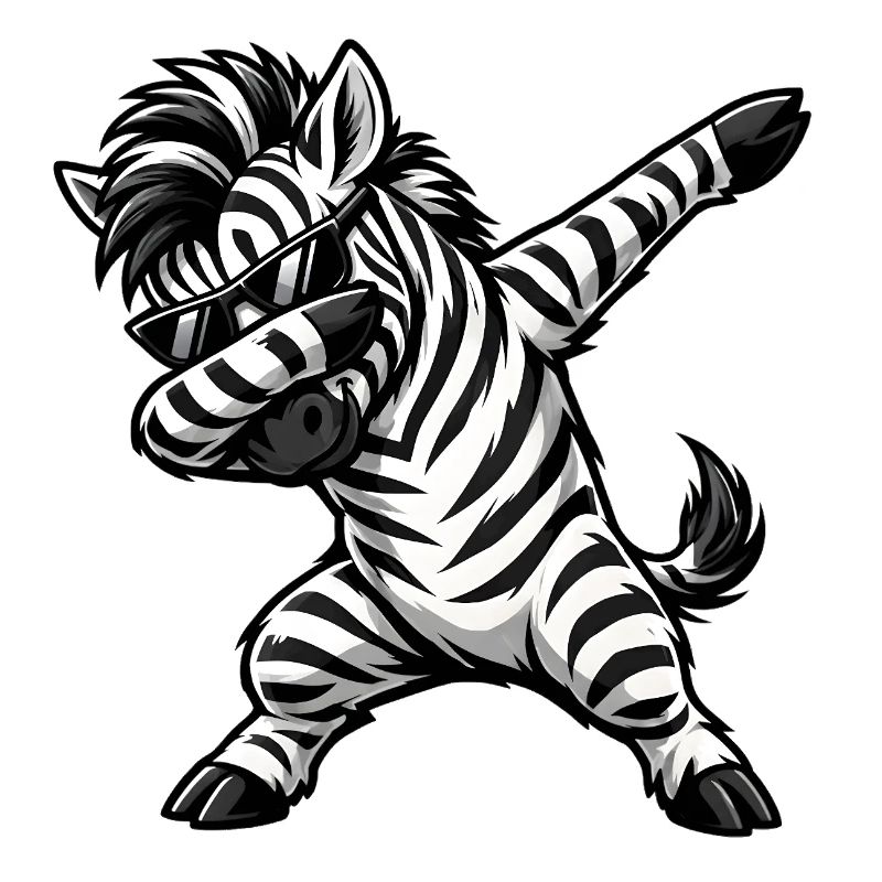 Dabbing Zebra