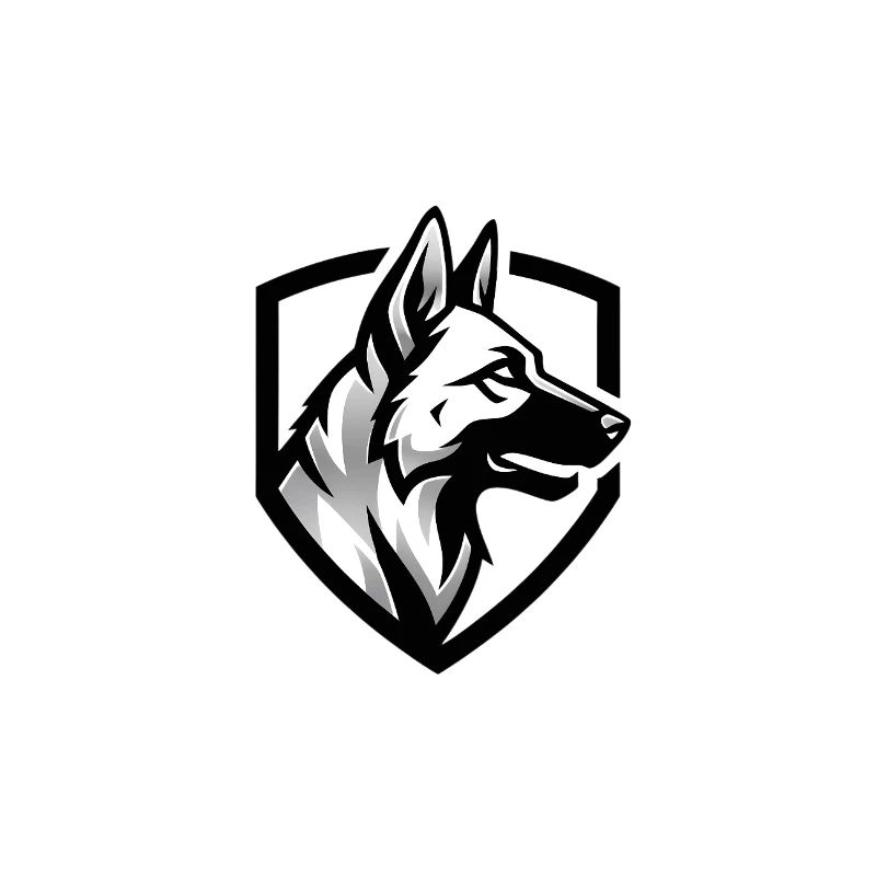 Schäferhund Wappen Security