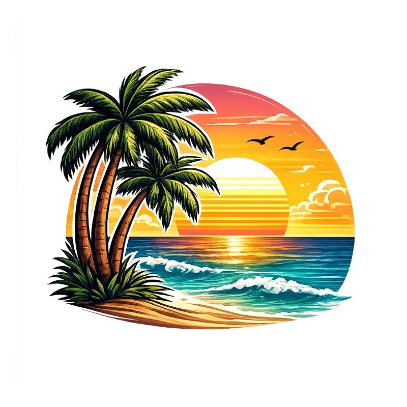 Coucher de soleil à Palm Beach