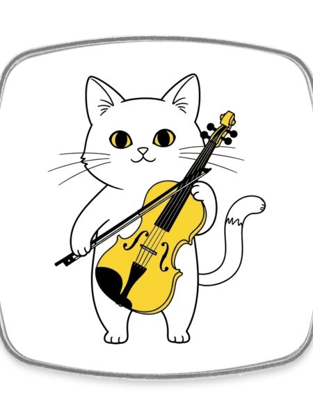 Cute Cat Playing Cello Chat