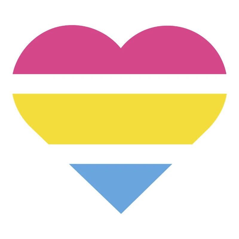 Pride Flag Heart · Pansexual