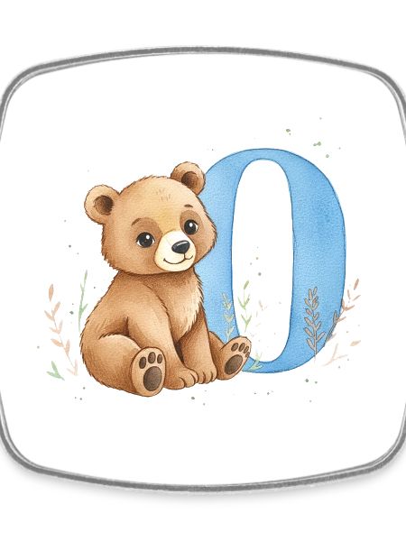 Bear with letter O