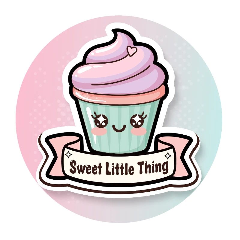 Süßer Cupcake mit Herzchen