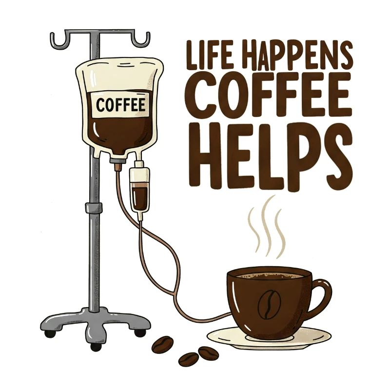 Life Happens Coffee Helps Morgenmuffel Kaffee