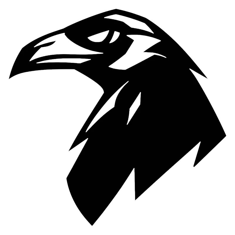 corbeau, logo silhouette simple