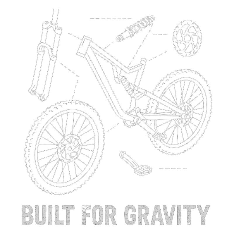 Construit pour la gravité : Dessin explosé de DH-Bike