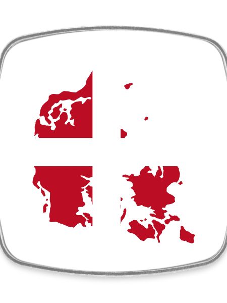 Denmark Flag Map