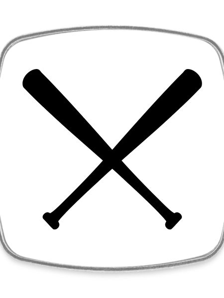 Crossed Baseball Bats