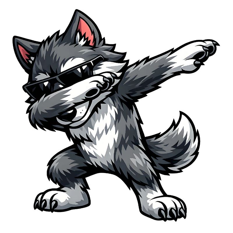 Dabbing Wolf