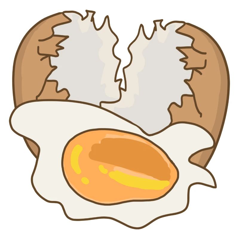 Miroir avec coquille d’œuf