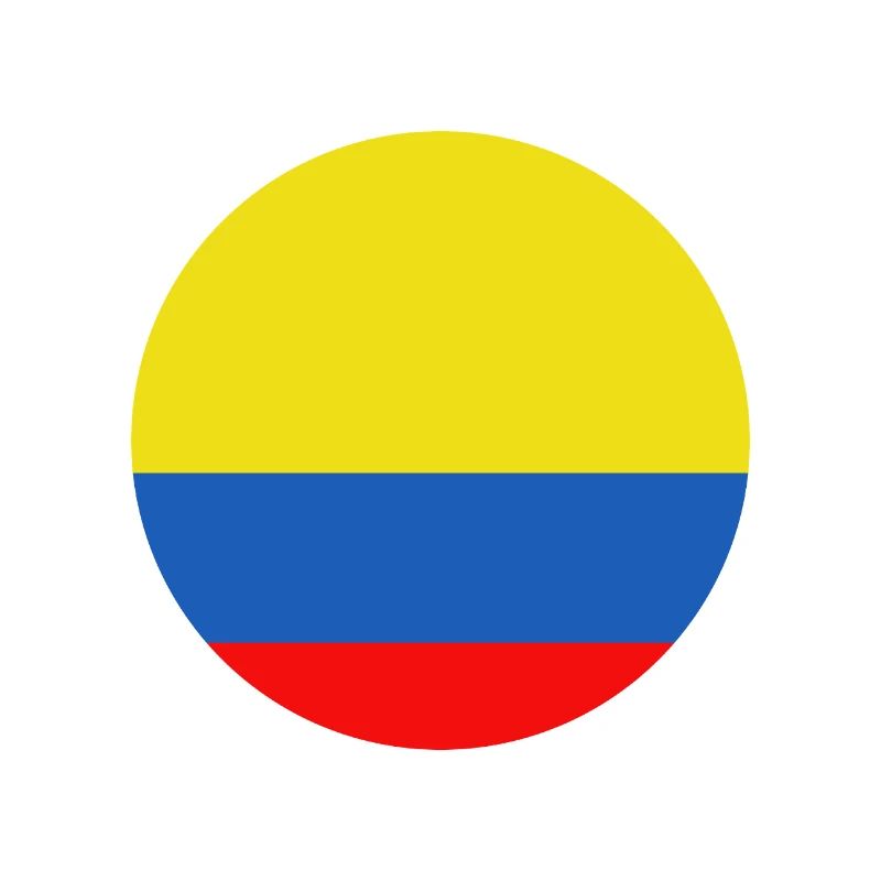 Drapeau rond de la Colombie