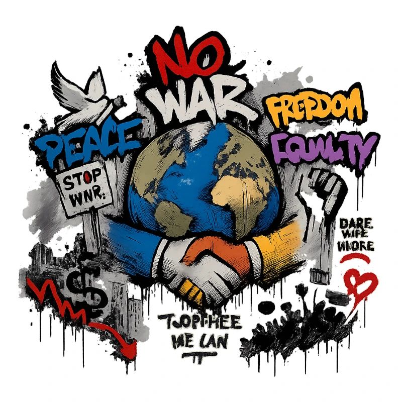World Peace Graffiti: Connecting Hands