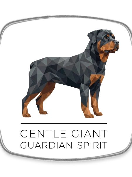 Art Low-Poly Rottweiler - Géant doux