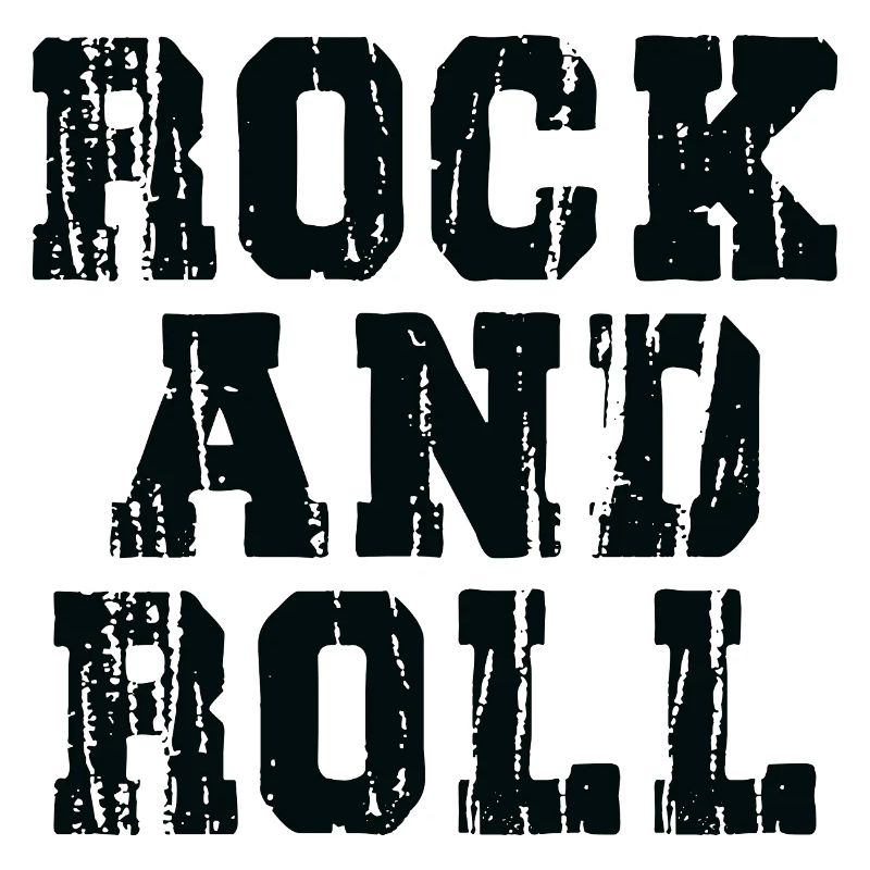 Rock and Roll Typographie Audacieuse et Usée