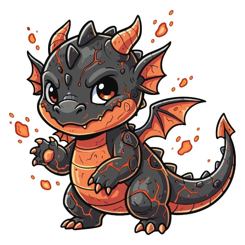 Lava Drache Kuschelheld