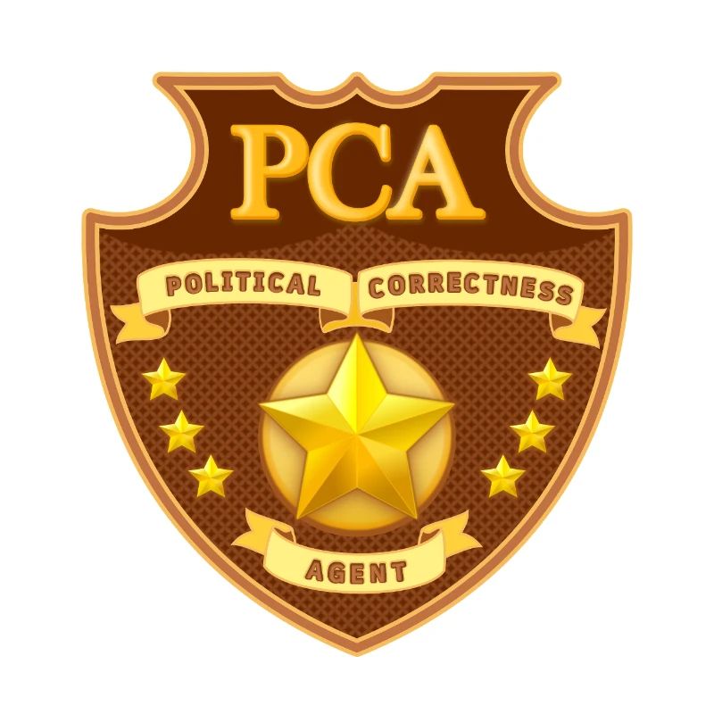Political Correctness Agent Abzeichen