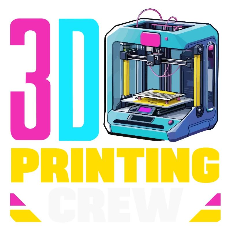 3D Druck Crew Maker Space Robotik Team Lustig